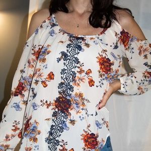 Rewind Off the Shoulder Floral Top